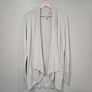 Active Life Women's Light Cream Drape Cardigan